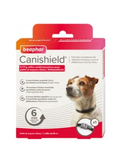 BEAPHAR Collier Canishield Anti-phlébotome, Anti-tique Et Anti-puce