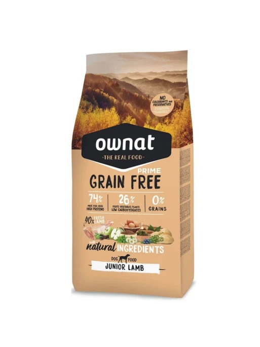 Croquettes Grain Free Prime Junior Lamb Ownat 3 Kg 2 Croquettes Grain Free Prime Junior Lamb Ownat 3 Kg – Image 2