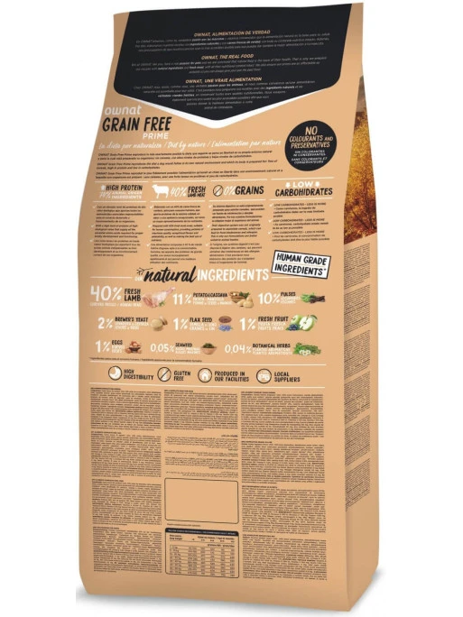 Croquettes Grain Free Prime Junior Lamb Ownat 3 Kg 1 Croquettes Grain Free Prime Junior Lamb Ownat 3 Kg