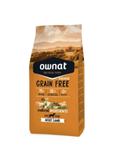 Croquettes Grain Free Prime Adult Lamb 12kg Ownat -Nature Dog Promos Boutique croquettes grain free prime junior lamb ownat 12kg 5