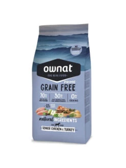 Croquettes Grain Free Prime Senior Chicken & Turkey Ownat 3 Kg