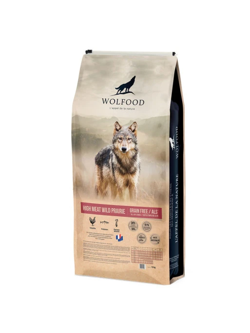 Croquettes High Meat Wild Prairie GF Wolfood 12Kg 1 Croquettes High Meat Wild Prairie GF Wolfood 12Kg