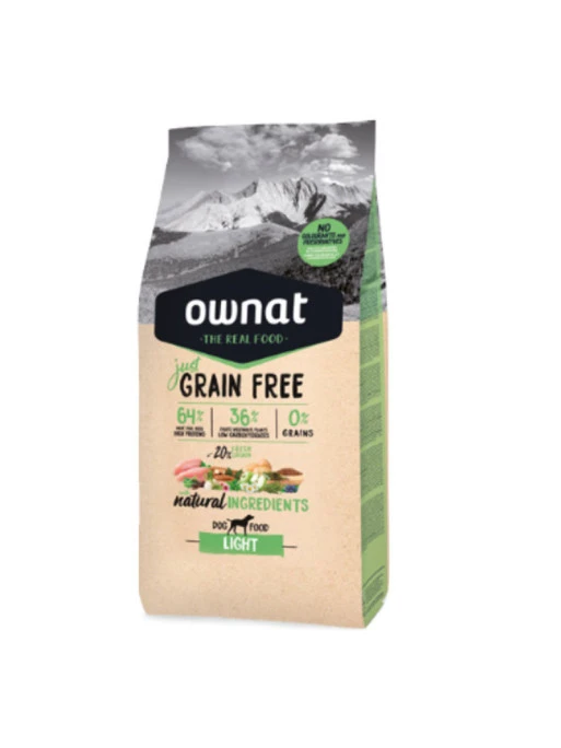 Croquettes Just Grain Free Light 14kg Ownat 1 Croquettes Just Grain Free Light 14kg Ownat