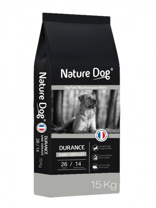 Croquettes Durance Pro Sans Céréale 26/14 Nature Dog 15kg 1 Croquettes Durance Pro Sans Céréale 26/14 Nature Dog 15kg