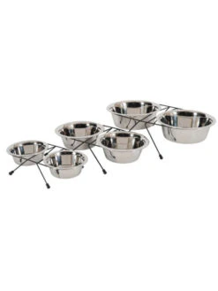 Gamelles Inox Avec Support Zolux