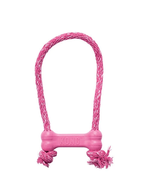 Jouet Pour Chiots Goodie Bone Avec Corde Kong 2 Jouet Pour Chiots Goodie Bone Avec Corde Kong – Image 2