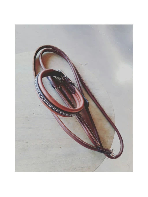 PÉNÉLOPE Laisse En Cuir Rond Pénélope 3 PÉNÉLOPE Laisse En Cuir Rond Pénélope – Image 3